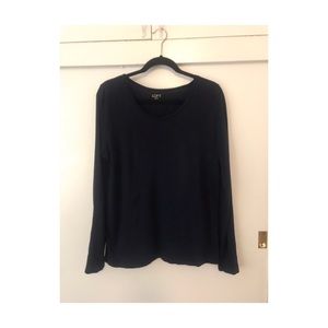 Blue long sleeve top